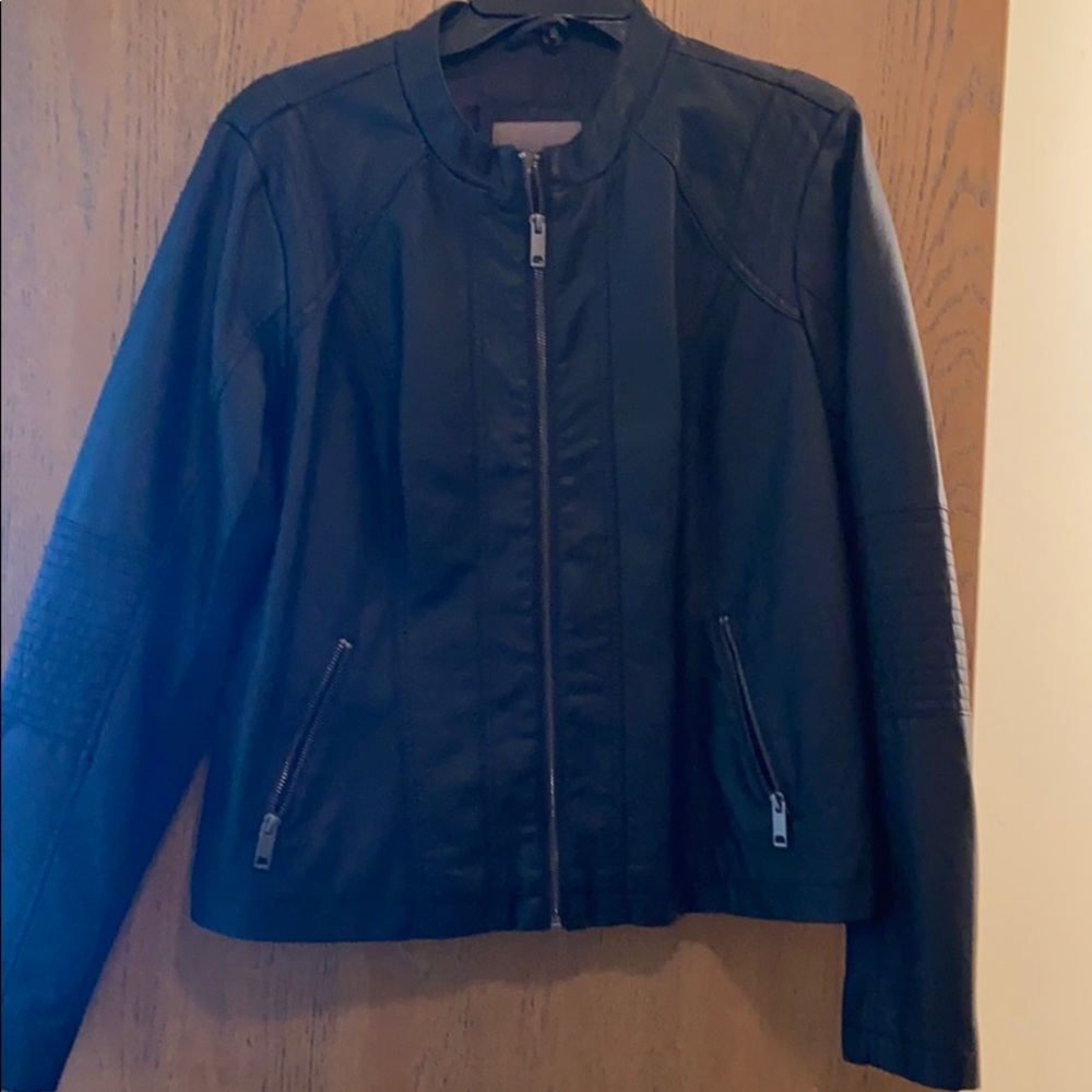 Faux Leather Jacket